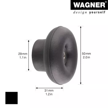 Wagner Design Yourself DOT naulakko GH 0202, 1 koukku, musta 17020221
