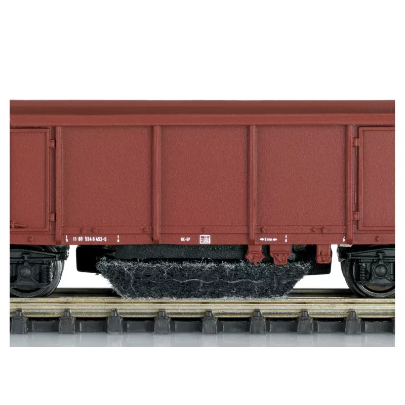 Märklin 86501 Z-raide kiskonpuhdistusvaunu - musta/punainen