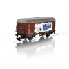 Märklin 44252 H0 Gms 30 katettu tavaravaunu, aikakausi III, DB, ruskea