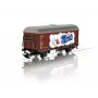 Märklin 44252 H0 Gms 30 katettu tavaravaunu, aikakausi III, DB, ruskea