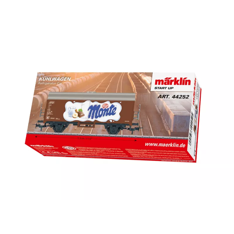Märklin 44252 H0 Gms 30 katettu tavaravaunu, aikakausi III, DB, ruskea