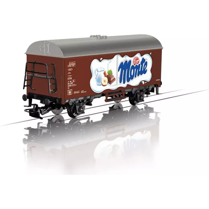 Märklin 44252 H0 Gms 30 katettu tavaravaunu, aikakausi III, DB, ruskea