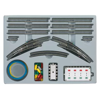 Märklin 08193 asemakiskon laajennussarja T2, Spur Z (1:220), uushopeakisko