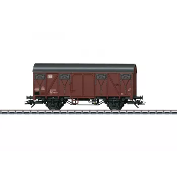 Märklin 44500 H0 katettu tavaravaunu jarrupolkimella, DB, aikakausi IV