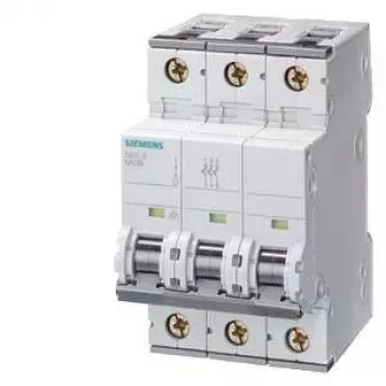 Siemens 5SY4335-7 3-napainen johdonsuojakatkaisija, C-ominaiskäyrä, 35 A, 400 V AC, 6 kA, DIN-kisko