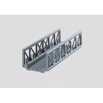 Märklin 074620 ristikkosilta H0-pienoisrautateille (1:87), harmaa, yksiraiteinen, 360 mm