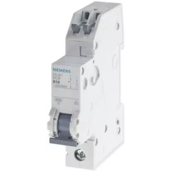 Siemens 5SJ61106KS johdonsuojakatkaisija 1-napainen B 10 A 6 kA 230/400 V AC pikaliitin