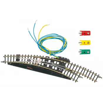 Märklin Z-mittakaava sähkömagneettinen kaareva vaihde oikea - musta/keltainen (8569)