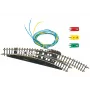 Märklin Z-mittakaava sähkömagneettinen kaareva vaihde oikea - musta/keltainen (8569)