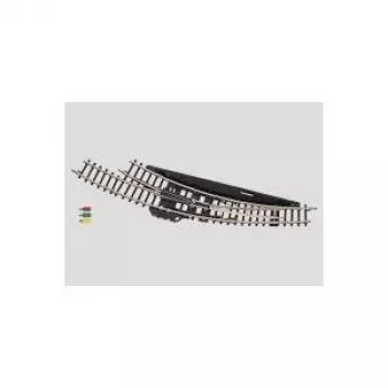 Märklin Z-mittakaava sähkömagneettinen kaareva vaihde oikea - musta/keltainen (8569)
