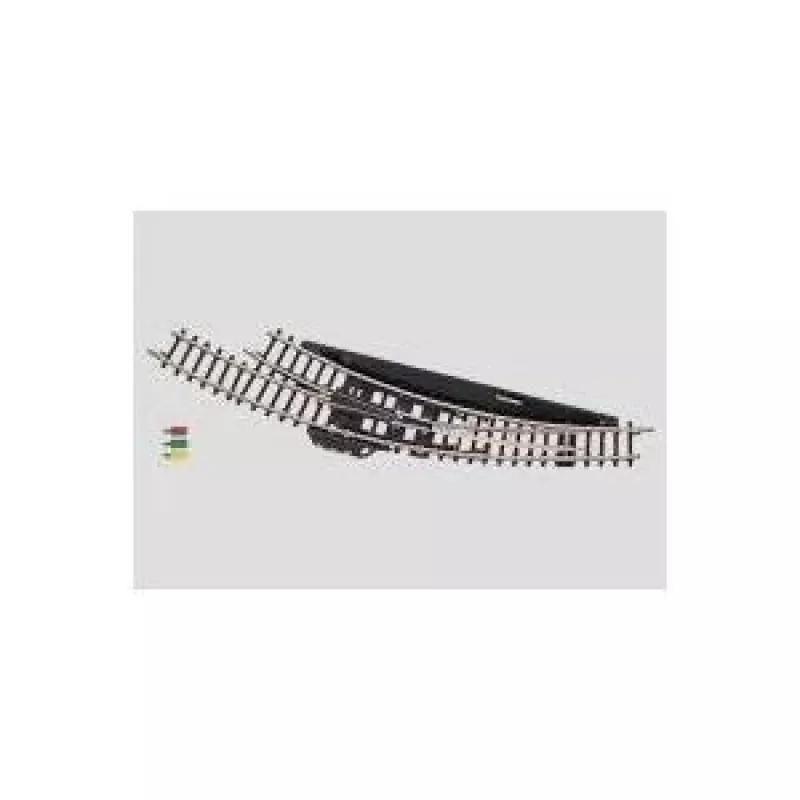 Märklin Z-mittakaava sähkömagneettinen kaareva vaihde oikea - musta/keltainen (8569)