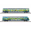 Märklin 87307 Z kaksikerroksisten vaunujen sarja Touristik 2 DB AG (1:220, 2 vaunua)