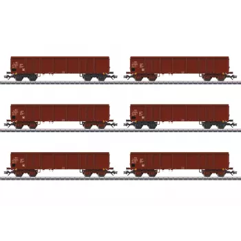 Märklin 046919 H0 AC katettu tavaravaunu Gms 30 Deutsche Bundesbahn aikakausi III