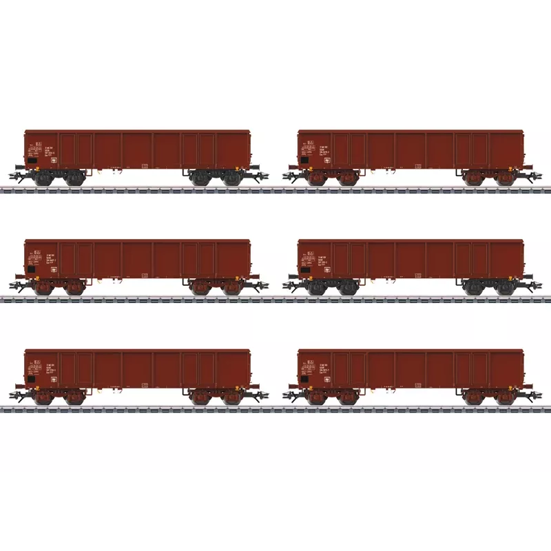 Märklin 046919 H0 AC katettu tavaravaunu Gms 30 Deutsche Bundesbahn aikakausi III