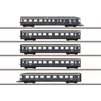Märklin 087615 Z-vaunusarja Blauer Enzian DB, MHI (3 henkilövaunun sarja)