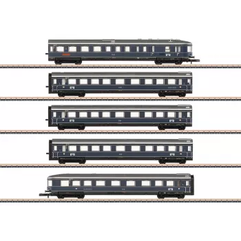 Märklin 087615 Z-vaunusarja Blauer Enzian DB, MHI (3 henkilövaunun sarja)
