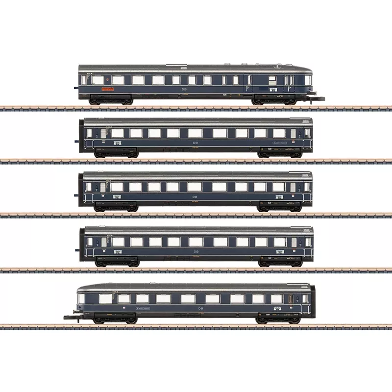 Märklin 087615 Z-vaunusarja Blauer Enzian DB, MHI (3 henkilövaunun sarja)