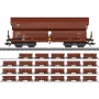 Märklin 000730 H0 24-osainen sarja liukuvaunu Tals 968 DB kausi IV AC