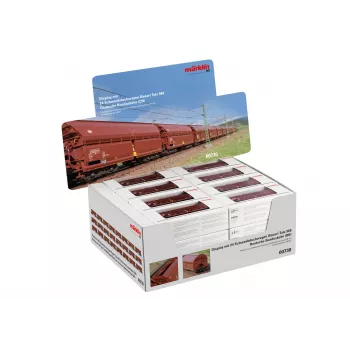 Märklin 000730 H0 24-osainen sarja liukuvaunu Tals 968 DB kausi IV AC