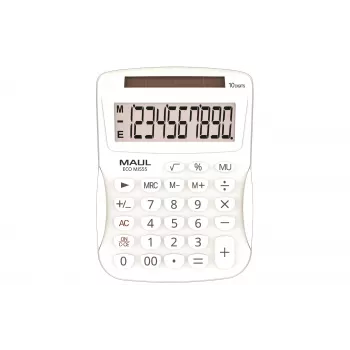 MAUL ECO MJ 555 pöytälaskin valkoinen 12-numeroinen Dual Power 7263502