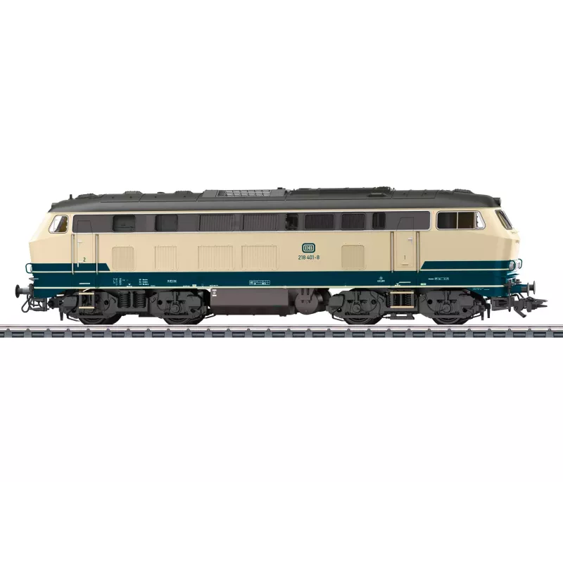 Märklin 39215 H0 dieselveturi sarja 218 DB valtamerensininen mfx+ ääni & LED