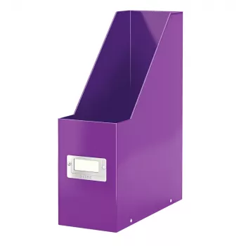 LEITZ Click & Store WOW aikakauslehtiteline A4, violetti kovakartonki PP-kalvolla, painonappikiinnitys, 1 kpl (6047-00-62)