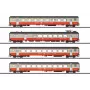 Märklin 42190 H0 4-vaunun sarja Swiss Express matkustajavaunut SBB