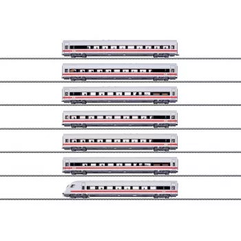 Märklin 042930 H0 ICE suurnopeusjunan vaunusarja 7 vaunulla, DB AG, mittakaava 1:87