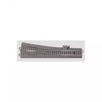 Märklin H0 C-kisko (alustalla) 24712 vaihde, ohut, oikea 236,1 mm (24712)