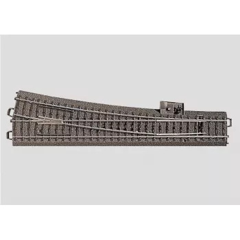 Märklin H0 C-kisko (alustalla) 24712 vaihde, ohut, oikea 236,1 mm (24712)