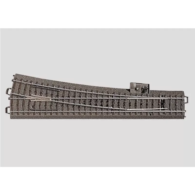 Märklin H0 C-kisko (alustalla) 24712 vaihde, ohut, oikea 236,1 mm (24712)