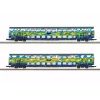 Märklin 87306 Z kaksikerrosvaunusarja Touristik 1 DB AG - 2 kaksikerrosväli vaunua