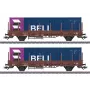 Märklin 046939 H0 katettu tavaravaunu Gms 30 DB aikakausi III AC