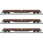 Märklin 047162 katettu tavaravaunu Gms 30 AC H0 aikakausi V ruskea