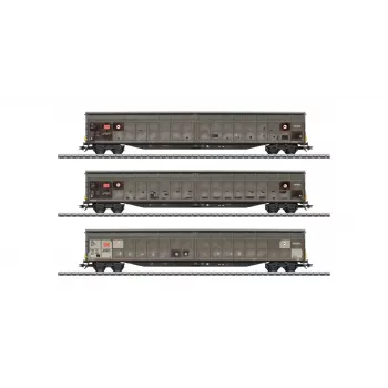 Märklin 48067 H0 3-osainen liukuovivaunusarja DB AG