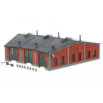 Märklin 72887 veturitallirakennussarja, raide H0