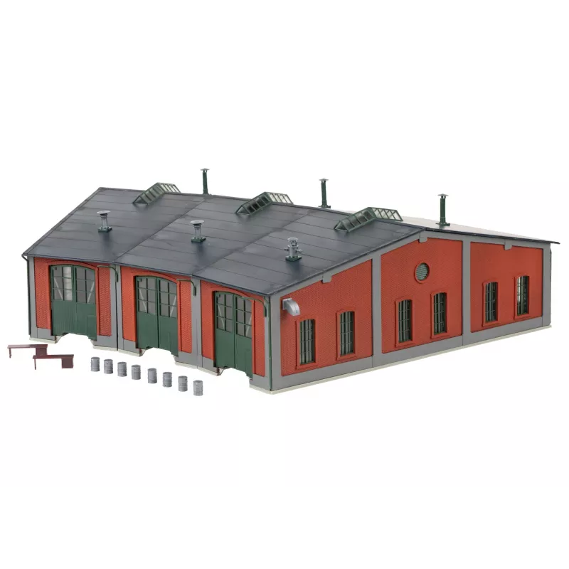 Märklin 72887 veturitallirakennussarja, raide H0