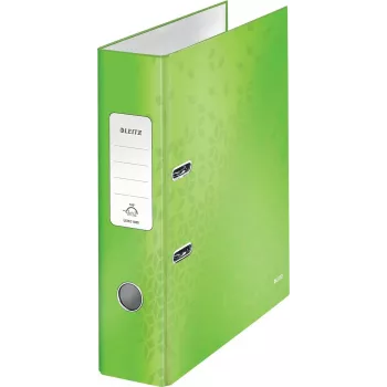 Leitz 180° WOW A4 arkistokansio vipumekanismilla, pyöreä rengas, kartonki, vihreä, 600 arkkia, 80 g/m² (10050054)