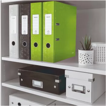 Leitz 180° WOW A4 arkistokansio vipumekanismilla, pyöreä rengas, kartonki, vihreä, 600 arkkia, 80 g/m² (10050054)