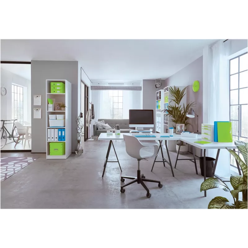 Leitz 180° WOW A4 arkistokansio vipumekanismilla, pyöreä rengas, kartonki, vihreä, 600 arkkia, 80 g/m² (10050054)