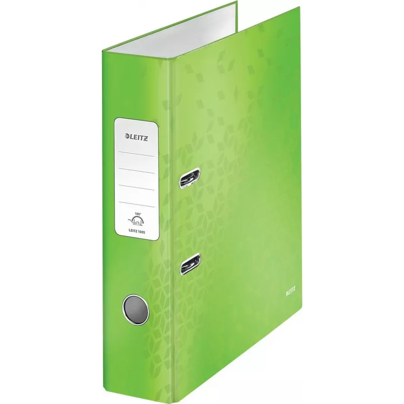 Leitz 180° WOW A4 arkistokansio vipumekanismilla, pyöreä rengas, kartonki, vihreä, 600 arkkia, 80 g/m² (10050054)