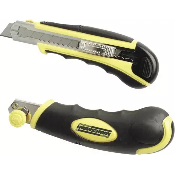 Brüder Mannesmann yleisveitsi Softgrip-kahvalla, automaattinen teränsäätö, 18 mm katkaisuterä, 60100