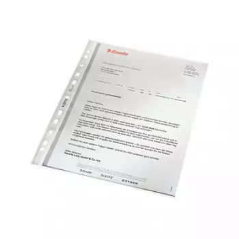 LEITZ 47960000 A4 reikäsuojus, polypropyleeni 0,07 mm, läpinäkyvä, 100 kpl:n pakkaus