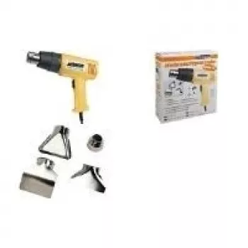 BRÜDER MANNESMANN kuumailmapuhallin 2000 W, 2 lämpötila-asetusta, 300 l/min ilmavirta, 550 °C max., ergonominen Softgrip 49500