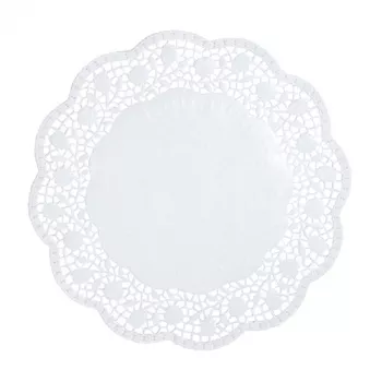PAPSTAR pyöreät torttupitsiliinat, 30 cm, valkoinen, 100 kpl (12263)