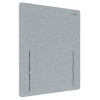 LEITZ Cosy työpöytä väliseinä 61220085, vaaleanharmaa, 60 x 70 cm, PET-huopa