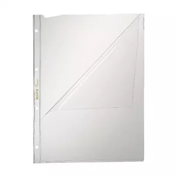 Leitz 4744-0000 PVC läpinäkyvä A4 asiakirjasuoja, 2-kertainen rei'itys, 50 kpl:n pakkaus