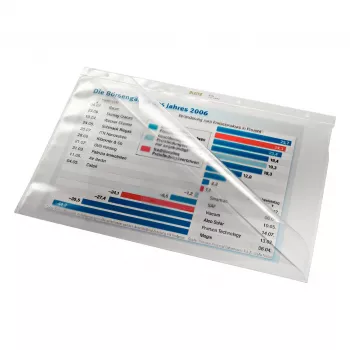 Leitz 4744-0000 PVC läpinäkyvä A4 asiakirjasuoja, 2-kertainen rei'itys, 50 kpl:n pakkaus