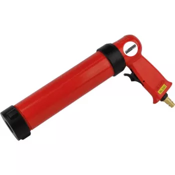 BRÜDER MANNESMANN M 1525 pneumaattinen patruunapuristin, punainen/musta, 310 ml, 6,3 bar, 1/4 tuuman pikaliitin
