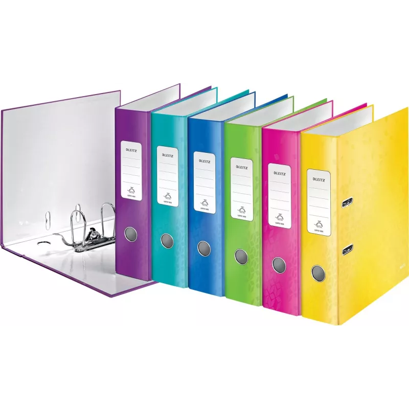 LEITZ WOW 180° arkistokansio A4 80 mm lajitellut värit (10 kpl:n pakkaus) 1005-10-99